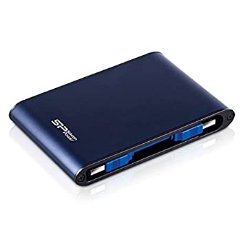 【中古】【非常に良い】シリコンパワー ポータブルHDD 2TB 2.5インチ USB3.0/2.0対応 耐衝撃 防水 Armor A80 SP020TBPHDA80S3B