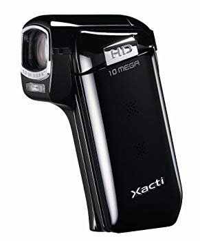 【中古】【非常に良い】SANYO ハイビジョン デジタルムービーカメラ Xacti (ザクティ) DMX-CG10 ブラック DMX-CG10(K)｜ドリエム店