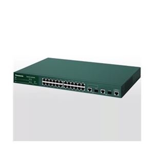 【中古】【非常に良い】パナソニックESネットワークス 24ポートL2スイッチングハブ Switch-M24X PN232409 wyw801m