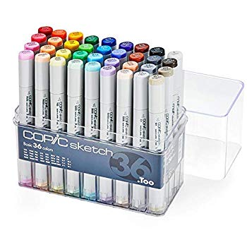 【中古】コピック スケッチ ベーシック36色セット 12502074|ドリエム店