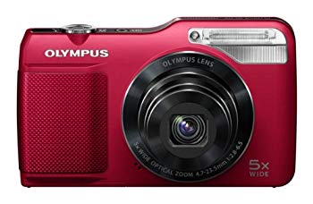 【中古】OLYMPUS デジタルカメラ VG-170 レッド 1400万画素 光学5倍ズーム 15m強力フラッシュ ハイビジョンムービー 3.0型LCD 広角26mm VG-170 RED|ドリエム店