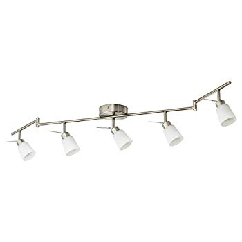 【中古】IKEA TIDIG 20262656 シーリング スポットライト 5スポット ニッケルメッキ 9jupf8b