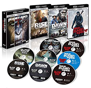 【中古】猿の惑星 トリロジーBOX (8枚組)[4K ULTRA HD+3D+2Dブルーレイ] [Blu-ray] z2zed1b
