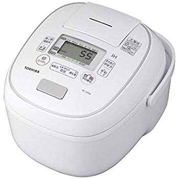 【中古】【人並み外れたに似つかわしい】東芝 IHジャー炊飯器（5.5合炊き） グランホワイトTOSHIBA 鍛える釜 RC-10RM-W mxn26g8