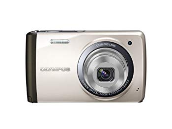 【中古】【人並み外れたに好いたらしい】OLYMPUS デジタル写真機 STYLUS VH-410 1600万絵素CCD 広角26粍 しろがね色 VH-410 SLV i8my1cf