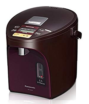 【中古】パナソニック 灯し火ポット 2.2L 無意味さ断熱 省エネ保温 お口当たり気温調節する 給湯量(4度合い+珈琲用) コードレス給湯 赤銅色 NC-SU224-T d2ldlup