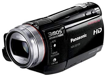 【中古】【非常に良い】パナソニック デジタルハイビジョンビデオカメラ ブラック HDC-SD100-K|ドリエム店