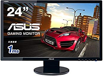 【中古】【非常に良い】ASUS ゲーミングモニター24型 フルHDディスプレイ (応答速度1ms / HDMIDVID-sub/スピーカー内蔵/VESA規格 / 3年保証) VE248HR|ドリエム店