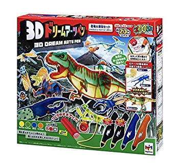 【中古】【非常に良い】3Dドリームアーツペン 恐竜\u0026昆虫セット(4本) 2zzhgl6