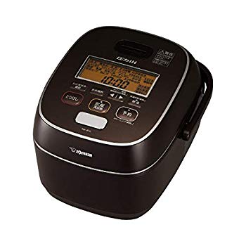 【中古】【非常に良い】象印 炊飯器 圧力IH式 5.5合 極め炊き 鉄器コートプラチナ厚釜 ブラウン NW-JB10-TA|ドリエム店