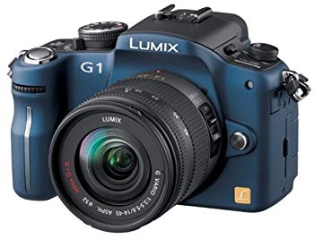 【中古】パナソニック デジタル一眼写真機 LUMIX (ルミックス) G1 水晶体一揃いの道具 コンフォートブルー DMC-G1K-A