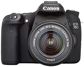 【中古】Canon デジタル一眼レフカメラ EOS70D レンズキット EF-S18-55mm F3.5-5.6 IS STM 付属 EOS70D1855ISSTMLK rdzdsi3