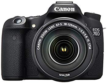 【中古】Canon デジタル一眼二眼レフ写真機 EOS70D 水晶体一揃いの道具 EF-S18-135粍 F3.5-5.6 IS STM 属する EOS70D18135STMLK rdzdsi3