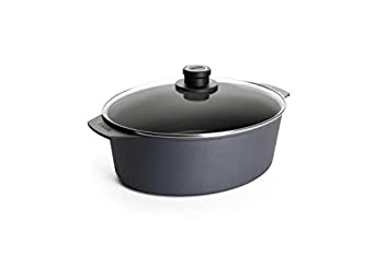 【中古】【非常に良い】Woll ダイヤモンド プラス/ダイヤモンド ライト 誘導 6.3 クォート ふた 付け オーバル ロースター