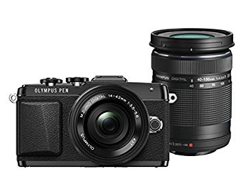 【中古】OLYMPUS PEN E-PL7 EZダブルズームキット ブラック ミラーレス一眼 E-PL7 EZ DZKIT BLK|ドリエム店