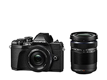 【中古】OLYMPUS ミラーレス一眼カメラ OM-D E-M10 MarkIII EZダブルズームキット ブラック|ドリエム店