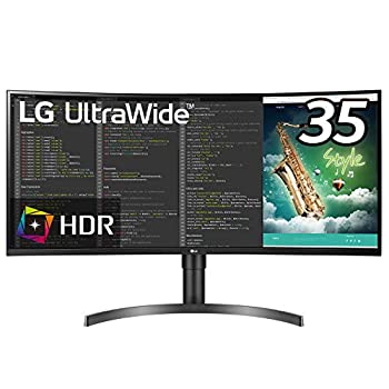 【中古】LG モニター ディスプレイ 35WN75C-B 35インチ/フレームレス曲面型ウルトラワイド(3440×1440)/VA 非光沢/HDR/100Hz対応/FreeSync/USB Type-C,HD