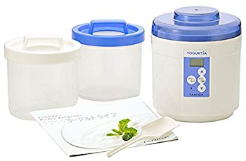 【中古】【非常に良い】TANICA 【温度調節機能で市販・カスピ海・ケフィアヨーグルト / 納豆・甘酒に対応】 ヨーグルティア スタートセット ブルー YM-1200-NB|ドリエム店