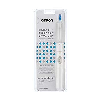 【中古】【非常に良い】オムロン 電動歯ブラシ マイクロビブラート トリプルクリアブラシ 本体スタンド無し ホワイト HT-B201-W|ドリエム店