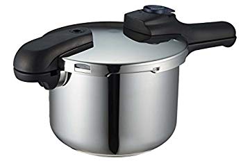 【中古】パール金属 圧力鍋 4.5L IH対応 3層底 切り替え式 レシピ付 クイックエコ H-5041 tf8su2k