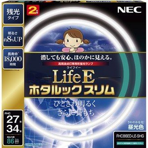 【中古】NEC 丸形か細い螢光灯(FHC) LifeEホタルックスリム 86W 27形+34形容器に並べる品 昼光色 FHC86ED-LE-SHG wgteh8f