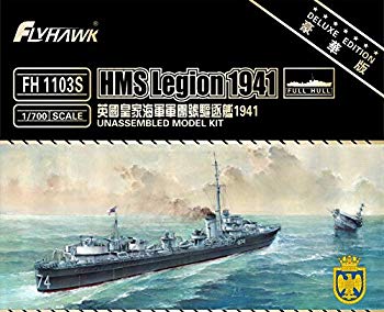 【中古】フライホークモデル 1/700 連合王国米国海軍 HMS L級驅逐艦 ロバート・エドワード・リージョン 1941 押さえる版 プラモデル z2zed1b