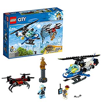 【中古】レゴ(LEGO) シティ 警察当局ヘリコプタのドローンチェイス 60207 立ちはだかる 手あそび お坊っちゃん 車 mxn26g8