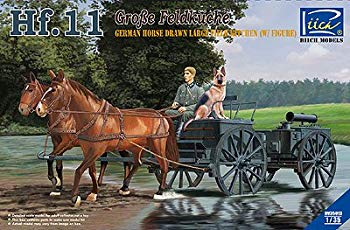 【中古】【人並み外れたに似つかわしい】金持ち模範例 1/35 ＦＲＧ Hf.11型荷馬車 大きい活動の領域勝手もと 馬2頭 下士官兵1体 犬 プラモデル RC35013 w17b8b5
