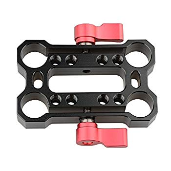 【中古】camvate高さRiser Railblockオフセット15?粍ロッドクランプ(赤いこと) 蝶螺旋釘 n5ksbvb