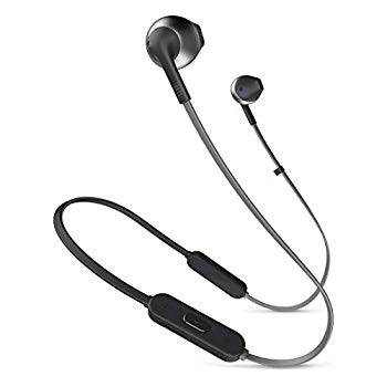 【中古】JBL t205btワイヤレスインイヤーヘッドホンwith 3ボタンリモートandマイク(ブラック) z2zed1b