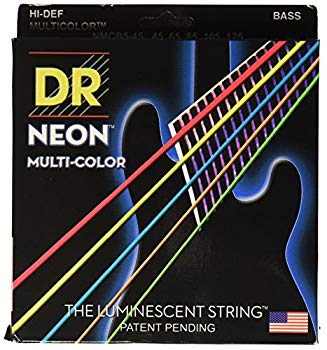 【中古】DR ベース弦 5弦 NEON ニッケルメッキ マルチ カラー コーテッド .045-.125 NMCB5-45 rdzdsi3