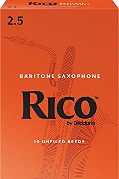 【中古】【非常に良い】RICO リード バリトンサクソフォーン 強度:2.5(10枚入)アンファイルド RLA1025 cm3dmju