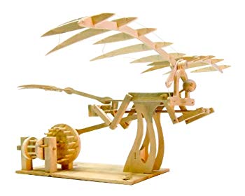 【中古】あおぞら レオナルド・ダ・ヴィンチの木製科学の科目ひな型 羽ばたき鳥形航空機 i8my1cf