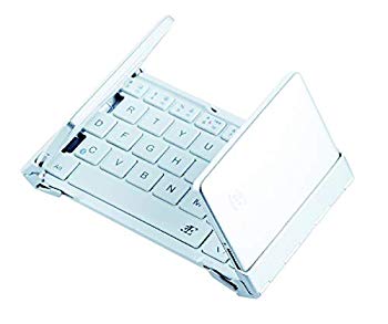 【中古】【非常に良い】スリーイー Bluetooth3.0 キーボード 3つ折りタイプ 英語配列 64キー ケース付属（ホワイト）3E Bluetooth Keyboard NEO（ネオ） 3E-BKY8-WH｜ドリエム店