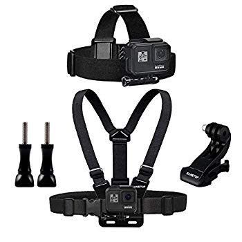 【中古】Sametop チェストマウントハーネス チェスティーヘッドストラップマウントキット GoPro Hero 6、5、4、セッション、3+、3、2、1カメラ用 w17b8b5