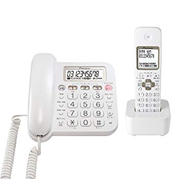 【中古】パイオニア Pioneer TF-SA15S デジタルコードレス電話機 子機1台付き/迷惑電話対策 ホワイト TF-SA15S-W  【国内正規品】 w17b8b5