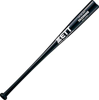 【中古】【非常に良い】ZETT(ゼット) 野球 一般 木製 トレーニング バット 実打可能 84cm ブラック(1900) BTT17784 n5ksbvb