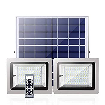 【中古】【2021】Keiwer ソーラー充電式 高輝度LEDライト 光センサー ソーラーセンサーライト 太陽光発電 夜間自動点灯リモコン付き 省エネ 屋外/屋内用