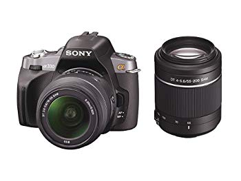 【中古】ソニー SONY デジタル一眼レフカメラ α330 ダブルズームレンズキット ブラック DSLRA330Y 2mvetro