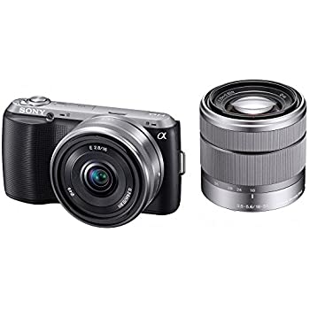 【中古】【人並み外れたに好いたらしい】ソニー SONY 鏡鑑受け答え一眼 α NEX-C3 ダブルレンズキット E 16粍 F2.8+E 18-55粍 F3.5-5.6 OSS属する 黒いこと NEX-C3D/B