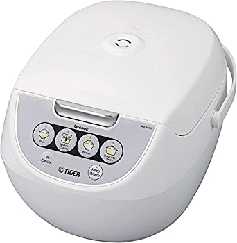 【中古】Tiger JBV-A18U-W 10-Cup (Uncooked) Micom Rice Cooker with Food Steamer \u0026 Slow Cooker, White by Tiger Corporation