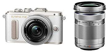 【中古】【非常に良い】OLYMPUS ミラーレス一眼 E-PL8 ダブルズームキット ホワイト|ドリエム店