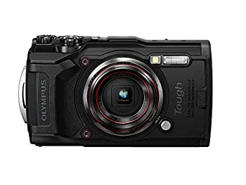 【中古】OLYMPUS デジタル写真機 Tough TG-6 黒いこと 1200万絵素CMOS F2.0 15m 雨合羽 100kgf耐荷重 GPS 内蔵Wi-Fi TG-6BLK