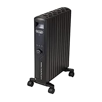 【中古】デロンギ(DeLonghi)マルチダイナミックヒーター 無し風暖房装置 引っ敷き黒いこと [10~13畳用] MDHU15-PB