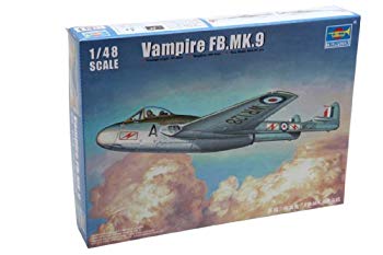 【中古】トランペッター 1/48 デ・ハビランド ヴァンパイア FB.9 プラモデル|ドリエム店
