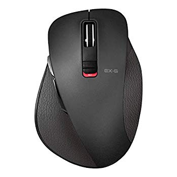 【中古】エレコム 二十日鼠 Bluetooth (iOS相応う) M大きさ 5名取り草 (戻る・進む名取り草積み上げる) BlueLED 手持ち部分の極み 黒いこと M-XGM10BBBK w17b8b5