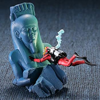 【中古】海洋堂 海のエジプト展 限定フィギュア 海のエジプト展～ハピ神像と向かい合うダイバー 【単品】｜ドリエム店