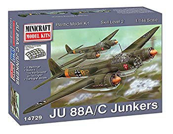 【中古】【人並み外れたに似つかわしい】ミニ手工芸品 1/144 第二次分野戦争状態 ＦＲＧ軍 ユンカース Ju-88A/C プラモデル MC14729 2zzhgl6