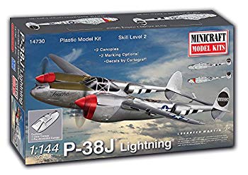 【中古】【非常に良い】ミニクラフト 1/144 第二次世界大戦 アメリカ陸軍航空軍 第8空軍 P-38Jライトニング プラモデル MC14730 2zzhgl6