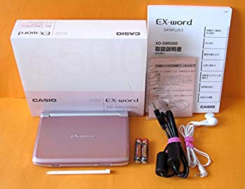 【中古】【非常に良い】電子辞書 EX-WORD ピンク XD-SW6500PK bme6fzu
